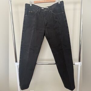 Lee Men's Straight Black Jeans 36x30